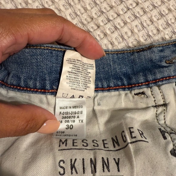 Free World Messenger Skinny Blue Jeans Size 30 - Picture 4 of 9